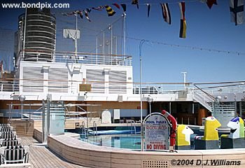 Deck pool on the cruise ship Oosterdam