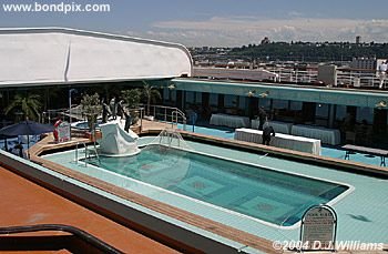Deck pool on the cruise ship Oosterdam