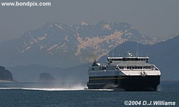 Ferry Fairweather approaching Juneau, Alaska