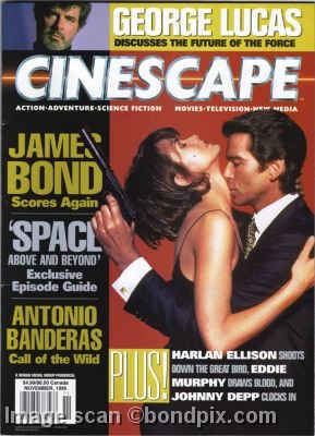 Cinescape James Bond 007 magazine article about GoldenEye