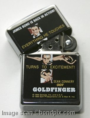 Zippo Lighter James Bond 007 Goldfinger in box for sale
