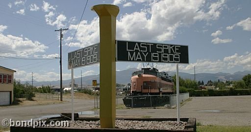 Deer Lodge Museums, Montana, Last Spike and Little Joe train engine