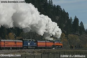 Steam Railroad Engine 4449 in Montana