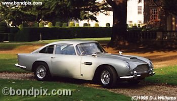 Aston Martin DB5 at Pinewood Film Studios, home to James Bond 007