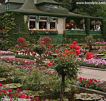 The beautiful Butchart Gardens in Victoria, BC