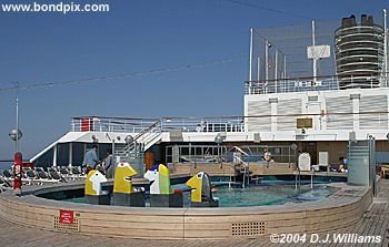 Deck pool on the cruise ship Oosterdam