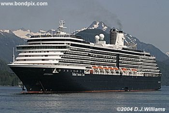 Cruise ship Oosterdam in Alaska