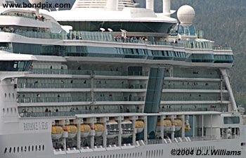 Cruise ship Radiance of the Seas in Alaska