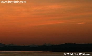 Sunrise over the Inside Passage Alaska