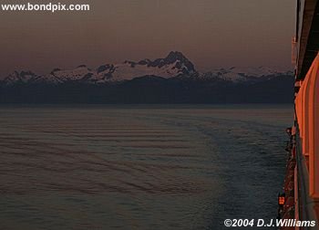 Sunrise over the Inside Passage Alaska