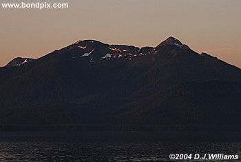 Sunrise over the Inside Passage Alaska