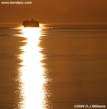 Sunrise over the Inside Passage Alaska