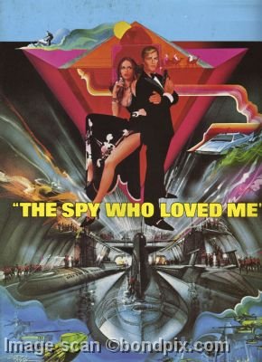 Movie program for the James Bond 007 film The Spy Who Loved Me