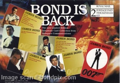 James Bond phonecard flyer