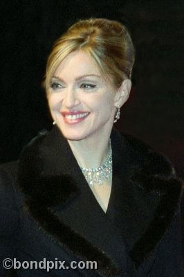 Madona at the James Bond 007 Die Another Day Premiere