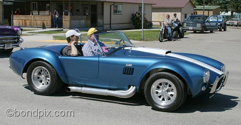 Deer-Lodge-Parade_14671.jpg - Classic vehicles, vintage and muscle cars and tractors drive along Main Street during the Territorial Days Parade in Deer Lodge Montana, June 14th 2008