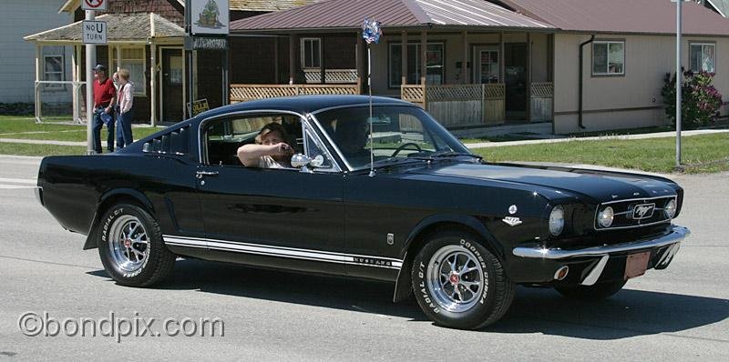 Deer-Lodge-Parade_14766.jpg - Classic vehicles, vintage and muscle cars and tractors drive along Main Street during the Territorial Days Parade in Deer Lodge Montana, June 14th 2008