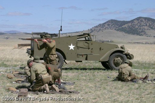 Photoshoot for 'Devils Brigade' at Fort Harrison Helena Montana on 4th May 2006