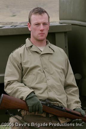 Photoshoot for 'Devils Brigade' at Fort Harrison Helena Montana on 4th May 2006