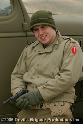 Photoshoot for 'Devils Brigade' at Fort Harrison Helena Montana on 4th May 2006