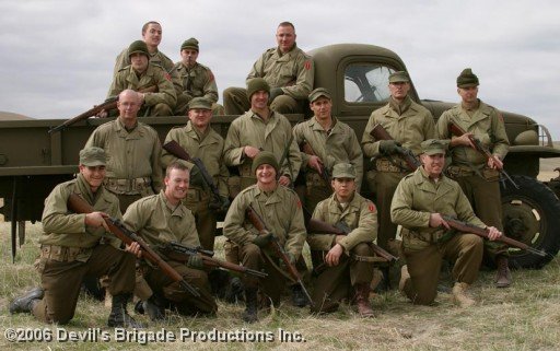 Photoshoot for 'Devils Brigade' at Fort Harrison Helena Montana on 4th May 2006