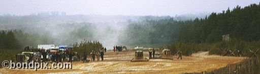 On the set of the James Bond 007 movie Die Another Day - Hovercraft at Aldershot, doubling for Korea