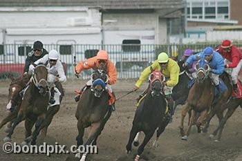 Horse Racing at the Western Montana Fair in Missoula, Montana