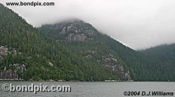 Landscape in the Misty Fjords in Alaska