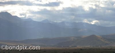 Stormy skies over Anaconda, Montana