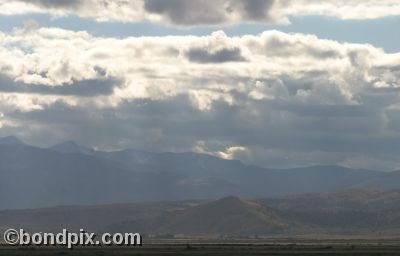 Stormy skies over Anaconda, Montana