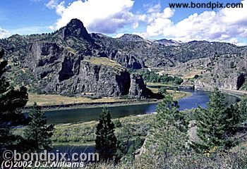 Missouri River canyon in Montana