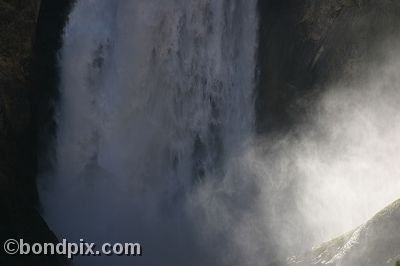 Upper falls in the Grand Canyon of Yellowstone Park