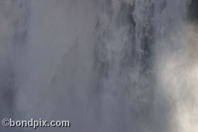 Upper falls in the Grand Canyon of Yellowstone Park