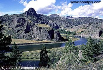 Missouri River canyon in Montana