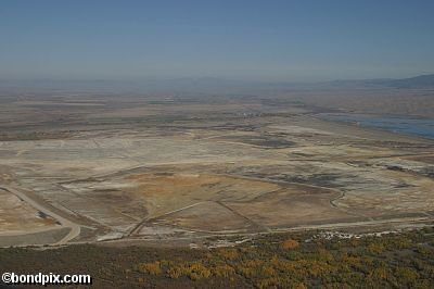 Aerial views over the Deer Lodge valley, Deer Lodge, Anaconda and Butte in Montana