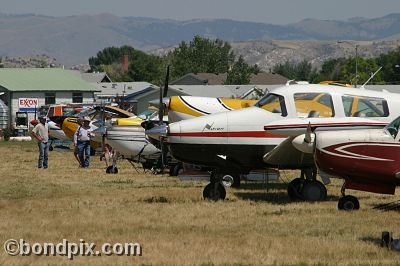 Aircraft at the annual fly in at Pogreba Field, Three Forks, Montana