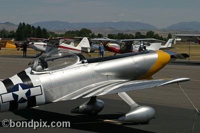 Aircraft at the annual fly in at Pogreba Field, Three Forks, Montana