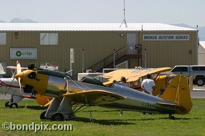 Aircraft at the annual fly in at Pogreba Field, Three Forks, Montana