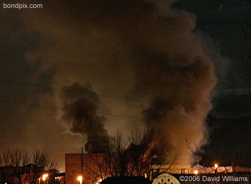 Fire at the historic Rialto Theater in Deer Lodge Montana on November 4th 2006