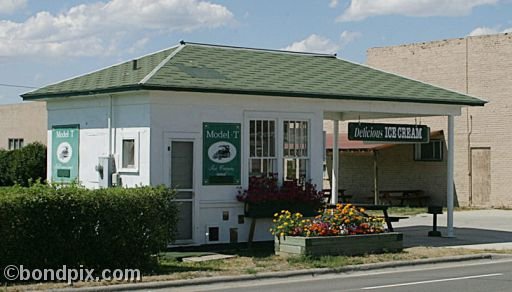 Deer Lodge Old Prison Museum, Montana, Model-T Ice Cream shoppe