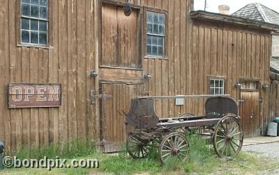 Old Wild West town of Virginia City in Montana