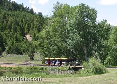 Alder Gulch Railroad in Virginia City in Montana