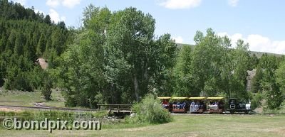 Alder Gulch Railroad in Virginia City in Montana