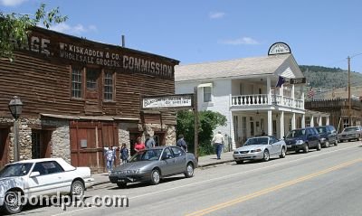 Old Wild West town of Virginia City in Montana