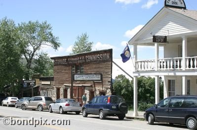 Old Wild West town of Virginia City in Montana