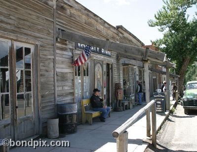 Old Wild West town of Virginia City in Montana