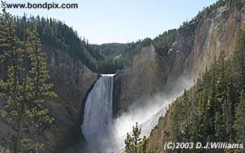 Waterfall in Yellowstone Park