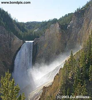 Waterfall in Yellowstone Park