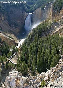 Waterfall in Yellowstone Park