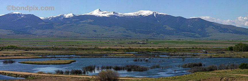 Warm Springs Ponds Montana Panoramic Photo